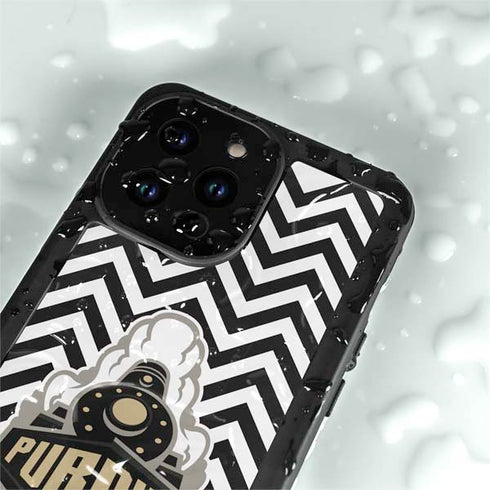 Purdue University Purdue Chevron iPhone 15 Pro Waterproof Case